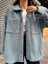 Oversize Ceket 39011 Bebe Mavisi 4