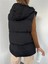 Oversize Fermuar Detay Kapitone Şişme Yelek Siyah Xx Z1X 5