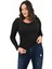 Kadın Büyük Beden Uzun Kollu Basic Bluz 1759-25 3
