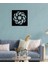 -Vav Harfi Islami Metal Tablo - Islami Ev Dekorasyonu - Dini Duvar Tabloları - 60 X 60 - Cm - Sıyah-Islm-043 2