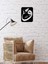 -Vav Harfi Islami Metal Tablo - Islami Ev Dekorasyonu - Dini Duvar Tabloları - 50 X 54 - Cm - Sıyah-Islm-078 2
