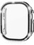 Apple Watch Ultra Ultra 2 49MM Uyumlu Tek Sıra Parlak Taşlı Rubber Kasa Kapak 2