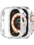 Apple Watch Ultra Ultra 2 49MM Uyumlu Tek Sıra Parlak Taşlı Rubber Kasa Kapak 1