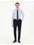 Erkek Mavi Slim Fit Uzun Kollu Basic Gömlek 50292552-VR036 4