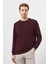 Erkek Bordo Trend Bisiklet Yaka Sweat-Shirt 1