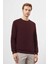 Erkek Bordo Trend Bisiklet Yaka Sweat-Shirt 3