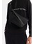 Erkek Siyah Dik Yaka Fermuarlı Baskılı Pamuklu Regular Fit Sweatshirt A42Y1367 2