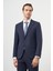 Erkek Lacivert Yün Slim Fit Mono Yaka Takım Elbise 3