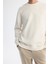 Erkek Ekru Bisiklet Yaka Baskılı İnterlok Sweatshirt A42Y1296 2