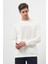Erkek Ekru Trend Bisiklet Yaka Sweat-Shirt 3