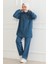 Cepli Taş Detaylı Kot Takım Mavi 19207 3