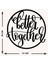 - Better Together Yazısı Metal Duvar Tablosu - Ev Dekorasyon - Metal Duvar Yazısı - 50 X 51 - Cm -Siyah - Text-056 5