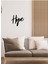 - Hope Yazısı Metal Duvar Tablosu - Ev Dekorasyon - Metal Duvar Yazısı - 50 X 45 - Cm -Siyah - Text-002 2