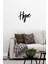 - Hope Yazısı Metal Duvar Tablosu - Ev Dekorasyon - Metal Duvar Yazısı - 50 X 45 - Cm -Siyah - Text-002 4