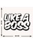 - Like A Boss Yazısı Metal Duvar Tablosu - Ev Dekorasyon - Metal Duvar Yazısı - 60 X 38 - Cm -Siyah - Text-033 5