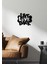 - Live Love Bark Yazısı Metal Duvar Tablosu - Ev Dekorasyon - Metal Duvar Yazısı - 50 X 42 - Cm -Siyah - Text-065 3