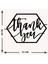 - Thank You Yazısı Metal Duvar Tablosu - Ev Dekorasyon - Metal Duvar Yazısı - 61 X 50 - Cm -Siyah - Text-082 5