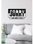 - Sorry We Are Cool Yazısı Metal Duvar Tablosu - Ev Dekorasyon - Metal Duvar Yazısı - 55 X 30 - Cm -Siyah - Text-095 2