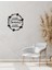 - Home Sweat Home Yazısı Metal Duvar Tablosu - Ev Dekorasyon - Metal Duvar Yazısı - 50 X 51 - Cm -Siyah - Text-088 3