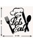 - Let's Eat Yazısı Metal Duvar Tablosu - Ev Dekorasyon - Metal Duvar Yazısı - 50 X 51 - Cm -Siyah - Text-110 5