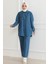 Cepli Taş Detaylı Kot Takım Mavi 19207 1