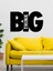 - Big Think Yazısı Metal Duvar Tablosu - Ev Dekorasyon - Metal Duvar Yazısı - 49 X 82 - Cm -Siyah - Text-061 3