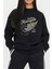 Custom Motorcu Baskılı Siyah Unisex Kadın Erkek Pamuklu Sweatshirt CU333 2