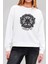 Viking Valhalla Balta Baskılı Beyaz Unisex Kadın Erkek Pamuklu Sweatshirt CU344 1
