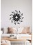 - Çiçeksi Notalar Metal Duvar Müzik Tablosu - Ev Ofis Dekorasyonu - 65 x 65 - cm - Siyah - MÜZIK-028 4