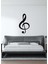 - Sol Anahtarı Metal Duvar Müzik Tablosu - Ev Ofis Dekorasyonu - 70 x 26 - cm - Siyah - MÜZIK-039 2