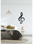 - Sol Anahtarı Metal Duvar Müzik Tablosu - Ev Ofis Dekorasyonu - 70 x 26 - cm - Siyah - MÜZIK-039 4