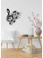 - Notes With Pıano Metal Duvar Müzik Tablosu - Ev Ofis Dekorasyonu - 60 x 65 - cm - Siyah - MÜZIK-069 1