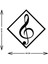 - Çerçeveli Sol Anahtarı Metal Duvar Müzik Tablosu - Ev Ofis Dekorasyonu - 60 x 60 - cm - Siyah - MÜZIK-090 5