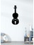 - Keman Silüeti Metal Duvar Müzik Tablosu - Ev Ofis Dekorasyonu - 75 X 25 - Cm - Siyah - Müzık-067 1