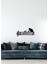 - Kedi Ve Notalar Metal Duvar Müzik Tablosu - Ev Ofis Dekorasyonu - 60 X 27 - Cm - Siyah - Müzık-058 1