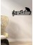 - Kedi Ve Notalar Metal Duvar Müzik Tablosu - Ev Ofis Dekorasyonu - 60 X 27 - Cm - Siyah - Müzık-058 4