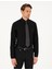 Erkek Siyah Regular Fit Uzun Kollu Basic Gömlek 50298003-VR046 1