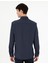 Erkek Lacivert Çizgili Regular Fit Uzun Kollu Gömlek 50293947-VR033 5