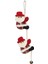 Yılbaşı Dekor Süsü Asılabilir Dekoratif Ipe Tırmanan Zilli Peluş Noel Baba 45 cm 2