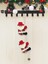 Yılbaşı Dekor Süsü Asılabilir Dekoratif Ipe Tırmanan Zilli Peluş Noel Baba 45 cm 1