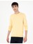 Erkek Açık Sarı Slim Fit Bisiklet Yaka Basic Triko Kazak 50296575-VR004 1