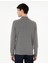 Erkek Gri Melanj Slim Fit Yarım Balıkçı Yaka Basic Triko Kazak 50296548-VR086 5