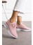 Pembe Buz Unisex Yıkanabilir Rahat Hava Alabilen Kokusuz Triko Spor Ayakkabı Sneaker 015 1