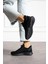 Siyah Unisex Yıkanabilir Rahat Hava Alabilen Kokusuz Triko Spor Ayakkabı Sneaker 015 2