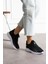 Siyah Beyaz Unisex Yıkanabilir Rahat Hava Alabilen Kokusuz Triko Spor Ayakkabı Sneaker 015 1