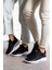 Siyah Beyaz Unisex Yıkanabilir Rahat Hava Alabilen Kokusuz Triko Spor Ayakkabı Sneaker 015 4