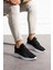 Siyah Beyaz Unisex Yıkanabilir Rahat Hava Alabilen Kokusuz Triko Spor Ayakkabı Sneaker 015 5