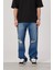 5174 Dizi Yırtık Koyu Mavi Baggy Jean (16160) 1
