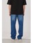5174 Dizi Yırtık Koyu Mavi Baggy Jean (16160) 4