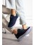 Lacivert Kırmızı Unisex Yıkanabilir Rahat Hava Alabilen Kokusuz Triko Spor Ayakkabı Sneaker 015 4